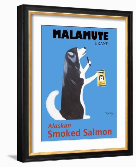 Malamute Salmon-Ken Bailey-Framed Giclee Print