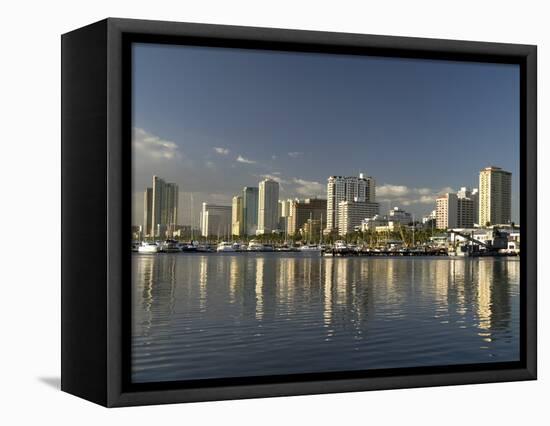 Malate District on Shore of Manila Bay, Manila, Philippines, Southeast Asia, Asia-null-Framed Premier Image Canvas