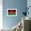 Malawi Flag Design with Wood Patterning - Flags of the World Series-Philippe Hugonnard-Framed Art Print displayed on a wall