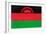 Malawi Flag Design with Wood Patterning - Flags of the World Series-Philippe Hugonnard-Framed Art Print