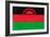 Malawi Flag Design with Wood Patterning - Flags of the World Series-Philippe Hugonnard-Framed Art Print