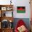 Malawi Flag Design with Wood Patterning - Flags of the World Series-Philippe Hugonnard-Framed Stretched Canvas displayed on a wall