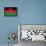 Malawi Flag Design with Wood Patterning - Flags of the World Series-Philippe Hugonnard-Framed Stretched Canvas displayed on a wall