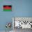 Malawi Flag Design with Wood Patterning - Flags of the World Series-Philippe Hugonnard-Framed Stretched Canvas displayed on a wall