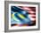 Malaysia Country Flag 3D Illustration-pling-Framed Art Print