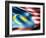 Malaysia Country Flag 3D Illustration-pling-Framed Art Print