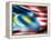 Malaysia Country Flag 3D Illustration-pling-Framed Stretched Canvas