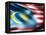 Malaysia Country Flag 3D Illustration-pling-Framed Stretched Canvas