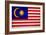 Malaysia Flag Design with Wood Patterning - Flags of the World Series-Philippe Hugonnard-Framed Art Print