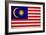 Malaysia Flag Design with Wood Patterning - Flags of the World Series-Philippe Hugonnard-Framed Art Print