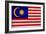 Malaysia Flag Design with Wood Patterning - Flags of the World Series-Philippe Hugonnard-Framed Art Print