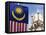 Malaysian Flag and Old Kl Railway Station, Kuala Lumpur, Malaysia, Southeast Asia, Asia-Christian Kober-Framed Premier Image Canvas