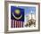 Malaysian Flag and Old Kl Railway Station, Kuala Lumpur, Malaysia, Southeast Asia, Asia-Christian Kober-Framed Photographic Print