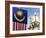 Malaysian Flag and Old Kl Railway Station, Kuala Lumpur, Malaysia, Southeast Asia, Asia-Christian Kober-Framed Photographic Print