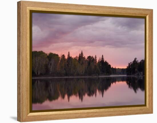 Malberg Lake, Boundary Waters Canoe Area Wilderness, Superior National Forest, Minnesota, USA-Gary Cook-Framed Premier Image Canvas
