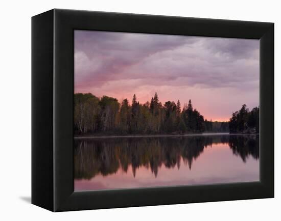 Malberg Lake, Boundary Waters Canoe Area Wilderness, Superior National Forest, Minnesota, USA-Gary Cook-Framed Premier Image Canvas