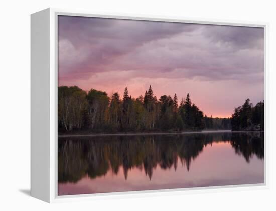 Malberg Lake, Boundary Waters Canoe Area Wilderness, Superior National Forest, Minnesota, USA-Gary Cook-Framed Premier Image Canvas