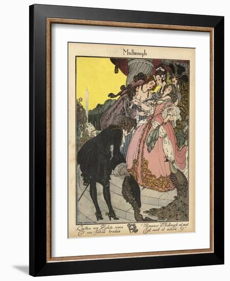 Malbrough S'en Va T'en Guerre-Gerda Wegener-Framed Art Print