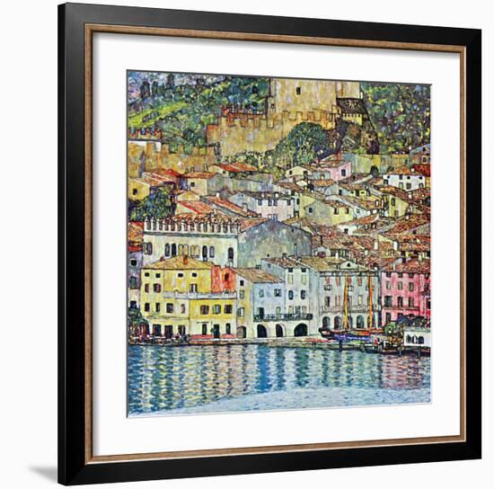 Malcena at the Gardasee, 1907-Gustav Klimt-Framed Art Print