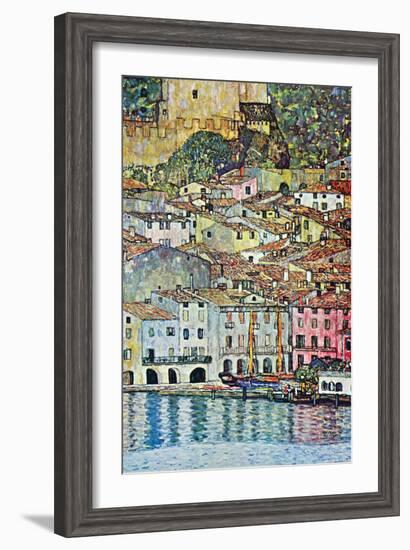 Malcena At The Gardasee-Gustav Klimt-Framed Art Print