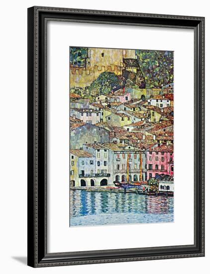 Malcena At The Gardasee-Gustav Klimt-Framed Art Print