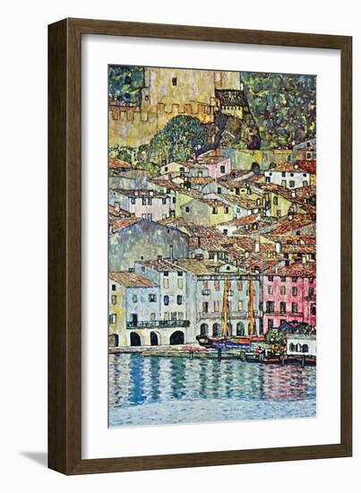 Malcena At The Gardasee-Gustav Klimt-Framed Art Print