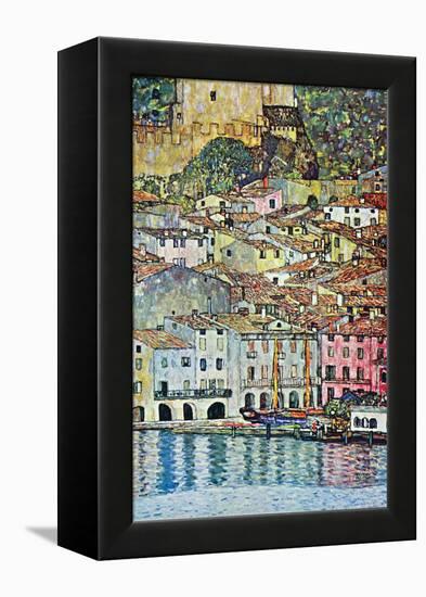 Malcena At The Gardasee-Gustav Klimt-Framed Stretched Canvas