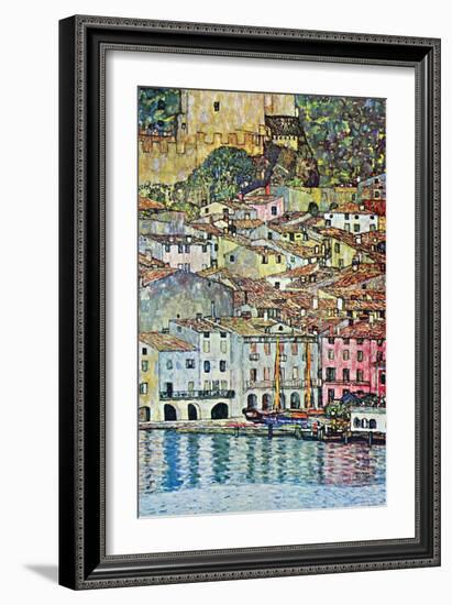 Malcena At The Gardasee-Gustav Klimt-Framed Premium Giclee Print