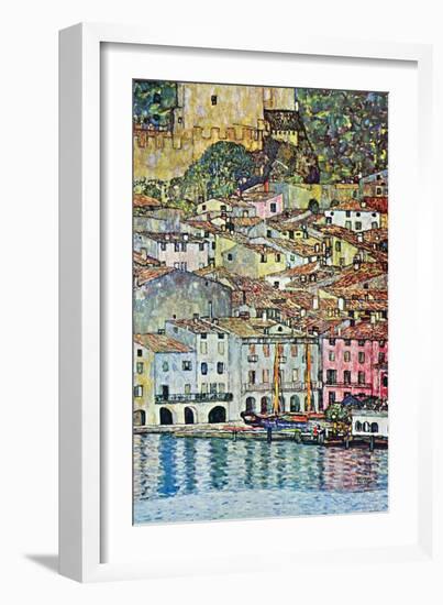 Malcena at the Gardasee-Gustav Klimt-Framed Art Print