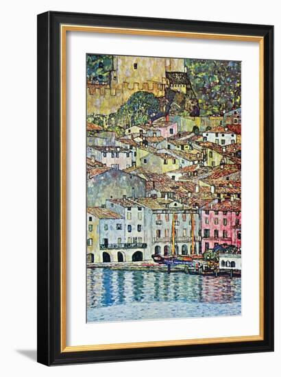 Malcena at the Gardasee-Gustav Klimt-Framed Art Print