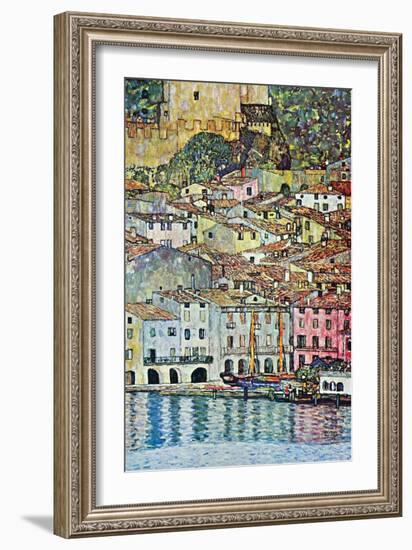 Malcena at the Gardasee-Gustav Klimt-Framed Art Print