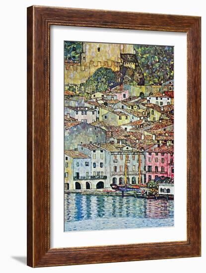 Malcena at the Gardasee-Gustav Klimt-Framed Art Print