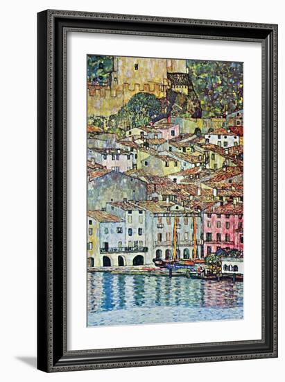 Malcena at the Gardasee-Gustav Klimt-Framed Art Print