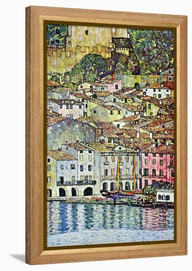 Malcena At The Gardasee-Gustav Klimt-Framed Stretched Canvas