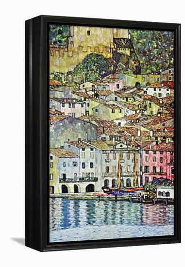 Malcena At The Gardasee-Gustav Klimt-Framed Stretched Canvas