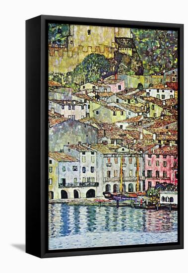 Malcena At The Gardasee-Gustav Klimt-Framed Stretched Canvas