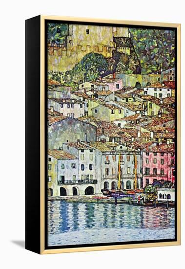 Malcena At The Gardasee-Gustav Klimt-Framed Stretched Canvas