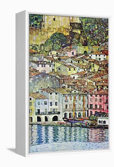 Malcena At The Gardasee-Gustav Klimt-Framed Stretched Canvas