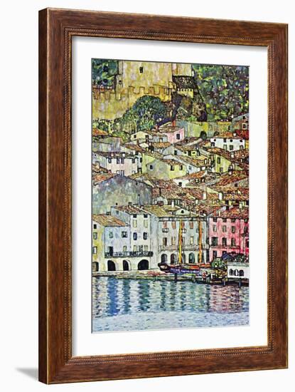 Malcena At The Gardasee-Gustav Klimt-Framed Premium Giclee Print