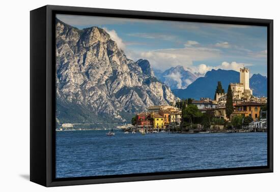 Malcesine, Lake Garda, Veneto, Italy-Stefano Politi Markovina-Framed Premier Image Canvas