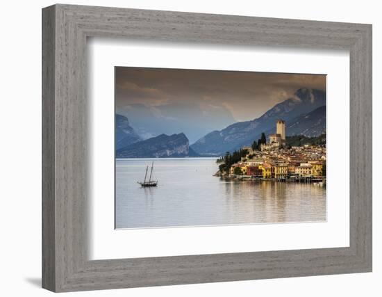 Malcesine, Lake Garda, Veneto, Italy-Stefano Politi Markovina-Framed Photographic Print