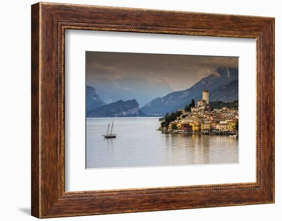 Malcesine, Lake Garda, Veneto, Italy-Stefano Politi Markovina-Framed Photographic Print