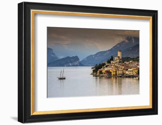 Malcesine, Lake Garda, Veneto, Italy-Stefano Politi Markovina-Framed Photographic Print