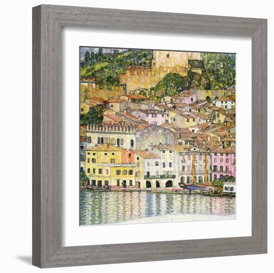 Malcesine on Lake Garda-Gustav Klimt-Framed Giclee Print