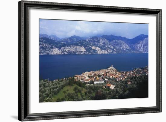 Malcesine on the Coast of Lake Garda, Veneto, Italy-Gavin Hellier-Framed Photographic Print