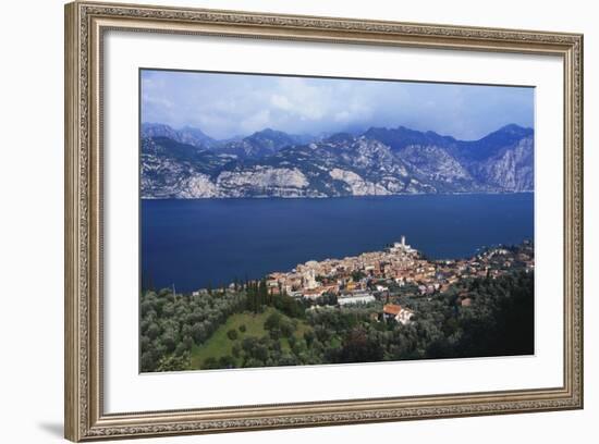 Malcesine on the Coast of Lake Garda, Veneto, Italy-Gavin Hellier-Framed Photographic Print