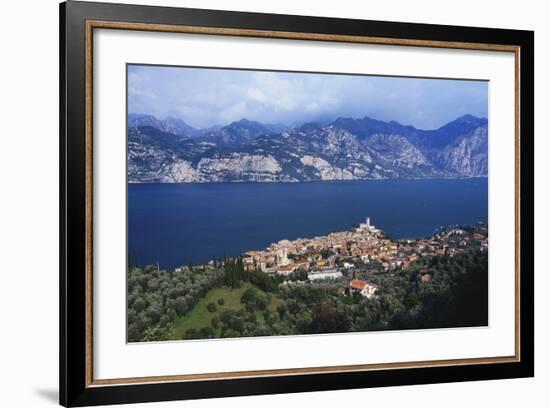 Malcesine on the Coast of Lake Garda, Veneto, Italy-Gavin Hellier-Framed Photographic Print