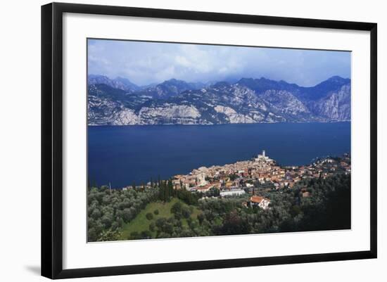 Malcesine on the Coast of Lake Garda, Veneto, Italy-Gavin Hellier-Framed Photographic Print