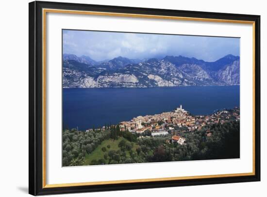 Malcesine on the Coast of Lake Garda, Veneto, Italy-Gavin Hellier-Framed Photographic Print