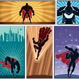Superhero Background-Malchev-Art Print
